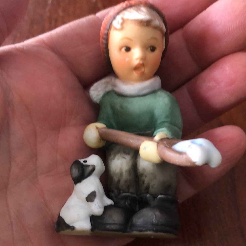 Hummel Little Snow Shoveler Ornament